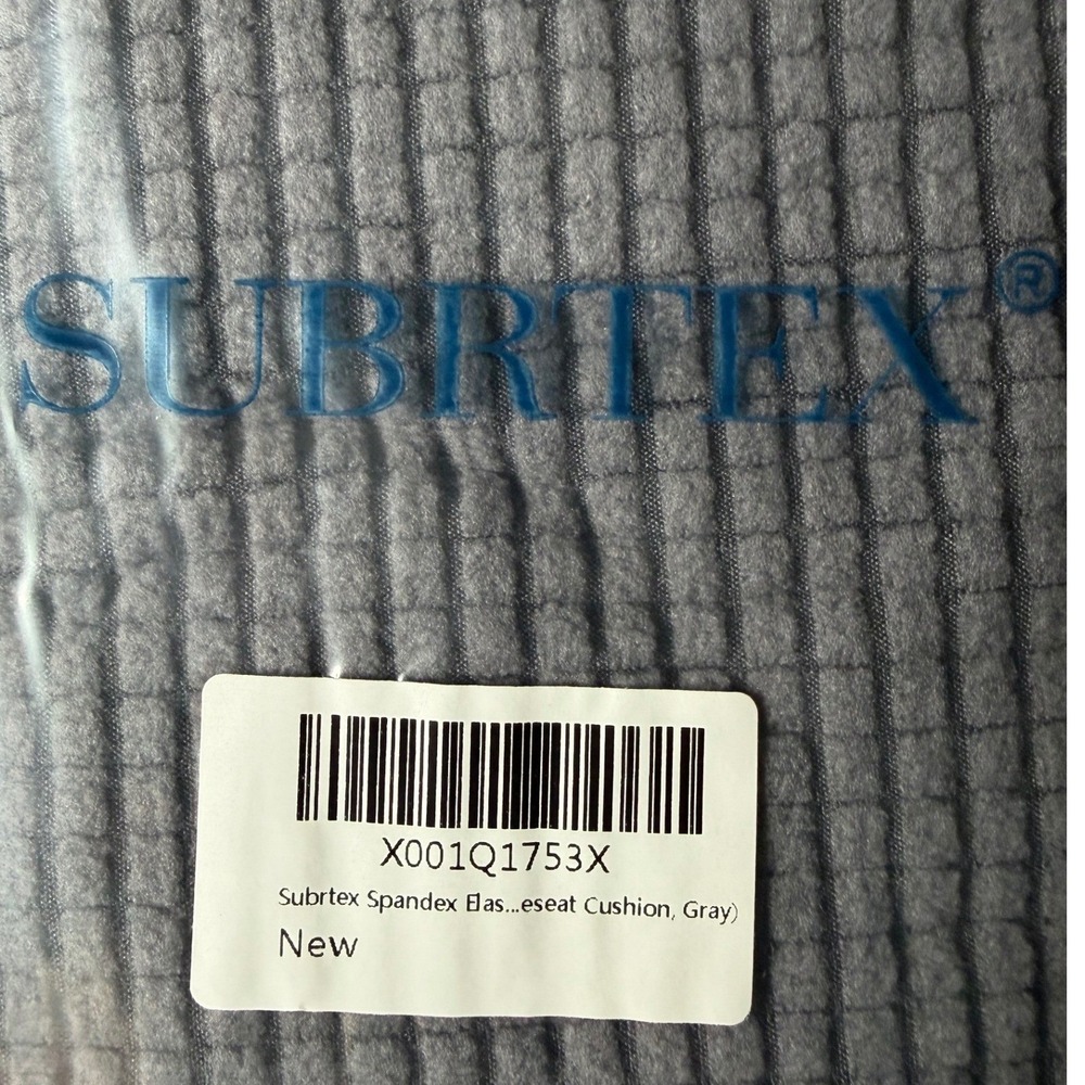 Subrtex Spandex Elastic Loveseat Loveseat Cushion Slipcover Gray Waffle Knit - Picture 3 of 5